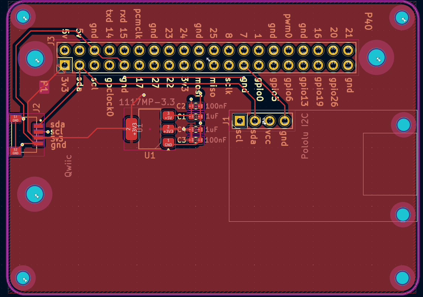 Pi-Eliminator PCB Top View